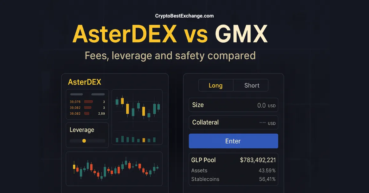 AsterDEX vs GMX: Fees, Leverage and Safety Compared 2026